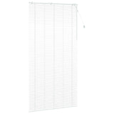 Venetian Blind White 125 x 250 cm 35 mm Solid Paulownia Wood 42015446