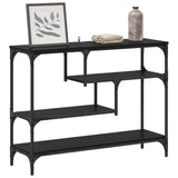 Console Table Black Oak 100 x 30 x 75 cm Engineered wood 883542