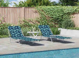 Sunlounger Set of 2 Leaf Pattern 310346