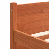 Bed Frame Wax Brown 205.5 x 205.5 x 51 cm Solid Pine Wood 870160