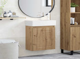 Bathroom Vanity Unit with Tap Artisan Oak 45.5 x 22.5 x 84 cm 889520