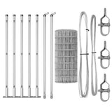 Welded Wire Fence with Concrete Base 10 x 0.4 m 3350989