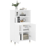 Highboard White 60x36x110 cm Engineered Wood 831476