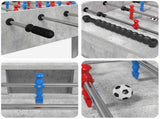 Foosball Table Concrete Grey 125 x 60.5 x 80 cm Engineered Wood 858887