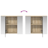 Bathroom Mirror Cabinet Sonoma Oak 60 x 14.5 x 50 cm 889073