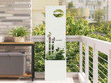 Garden Privacy Screen White 32 x 32 x 150 cm Cold-rolled steel 876400