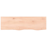Wall Shelf 100x30x cm Untreated Solid Wood Oak 363562