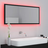 LED Bathroom Mirror Black 100x8.5x37 cm Acrylic 804941