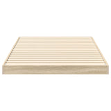 Floor Bed Frame Sonoma 80 x 200 cm Engineered Wood 893534