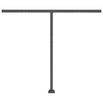 ZNTS Freestanding Manual Retractable Awning 350x250 cm Blue/White 3069716