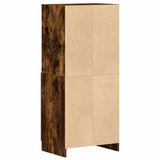 Kitchen Cabinet Smoked Oak 57x41.5x131.5 cm Engineered Wood 860125