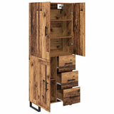 Highboard with Drawer 2 pcs Old Wood 69.5 x 34 x 180 cm 3415697