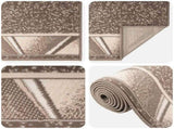 Runner Rug FLORNES Woven Taupe 67 x 400 cm PP 7 mm 42057427