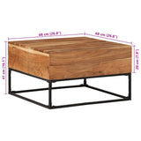 Coffee Table 68x68x41 cm Solid Acacia Wood 320818