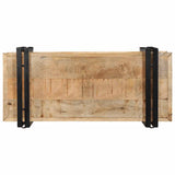 ZNTS Wall Shelf 70x33x35 cm Solid Rough Wood Mango 4017482