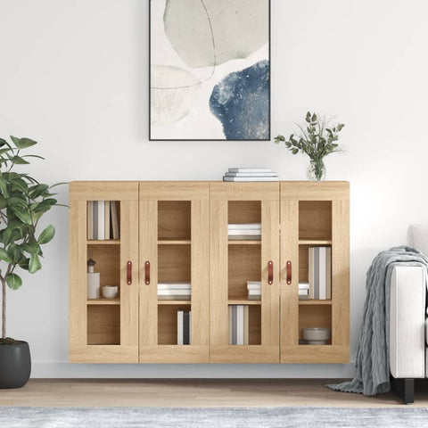 Wall Mounted Cabinets 2 pcs Sonoma Oak Engineered Wood 3197916