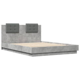 Bed Frame without Mattress Concrete Grey 140x200 cm 3209922
