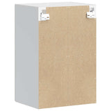 Kitchen Wall Cabinet with Glass Door Porto White 854007