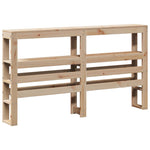 ZNTS Bed Frame without Mattress 150x200 cm King Size Solid Wood Pine 3306144