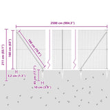 Welded Wire Fence with Spikes 25 x 1.6 m 3353251