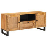 TV Cabinet with Drawer Brown 105 x 33 x 46 cm Solid Mango Wood 4018058