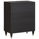 Sideboard Black 60 x 33 x 75 cm Solid Mango Wood 4018810