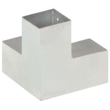 Post Connectors 4 pcs Y Shape Galvanised Metal 81x81 mm 145466