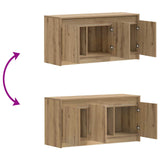 TV Cabinet 100 x 34 x 50 cm Artisan Oak Engineered Wood 8010958