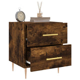 Bedside Cabinet Smoked Oak 40x35x47.5 cm Engineered Wood 827286
