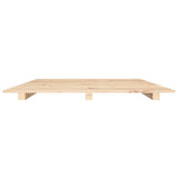 Bed Frame without Mattress 140x190 cm Solid Wood Pine 824603