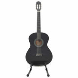 12 Piece Classical Guitar Beginner Set Black 4/4 39 70111