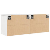 Wall Cabinets 2 pcs White 45x30x35 cm Solid Pinewood 813438