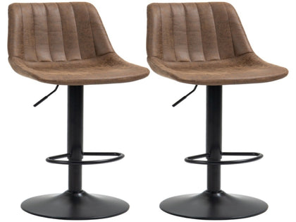 Bar Stools Set of 2, Swivel Counter Height Barstools with Back, Adjustable Bar Chairs, Breakfast T3398P344232