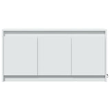 TV Cabinet with LED White 100x34x50 cm Engineered Wood 852208