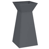 Pillar Planter 2 pcs Anthracite 35 x 35 x 73 cm 873843
