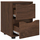 Bedside Tables with Drawer 2 pcs Brown Oak 30.5 x 30 x 43 cm 888812