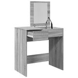 Dressing Table with Mirror Grey Sonoma 73x46.5x120 cm 848225