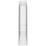 Arched Gabion Basket 200x30x140/160 cm Galvanised Iron 153387