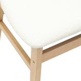 Dining Chairs 2 pcs Natural 42 x 47.5 x 81 cm Solid Rubber Wood 42020437