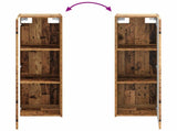Bathroom Cabinet Set 4 pcs Old Wood Engineered Wood 3407389