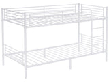 Twin Over Twin Bunk Bed for Kids Teens Adults, Heavy Duty Metal Bunk Bed with 06974123