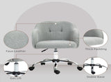 Teddy Fleece Swivel Office Chair - Grey T3398P377439