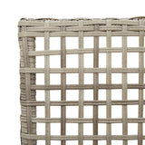 Garden Chair 2 pcs Light Grey 55 x 53 x 85 cm Poly Rattan 42003450