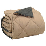 Full Year Duvet Anthracite and Taupe 200 x 220 cm Microfiber 42025544