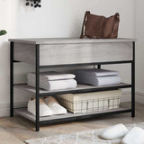 Shoe Bench Grey Sonoma 70x42.5x50 cm Engineered Wood 839031