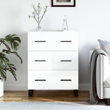Sideboard High Gloss White 69.5x34x90 cm Engineered Wood 827878