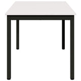 Dining Table White 140 x 80 x 75 cm Solid Pine Wood 892790