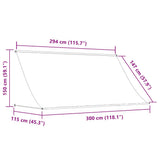 Retractable Awning 300x150 cm Cream 143767