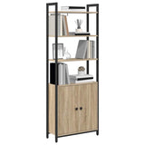 Book Cabinet Sonoma Oak 60 x 24 x 161 cm Engineered Wood 883857
