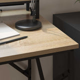 Desk with Shelf Sonoma Oak 100 x 50 x 86.5 cm Engineered Wood 859396